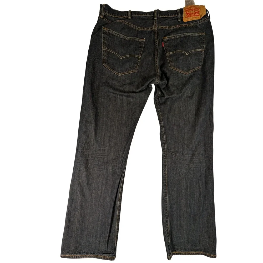 Levis 501 Original Fit Mens Dark Wash Indigo Button Fly Jeans 40x31 501-0444⬇️